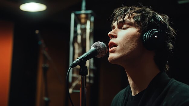 Student practicing scales during structured voice lessons with qualified singing instructor